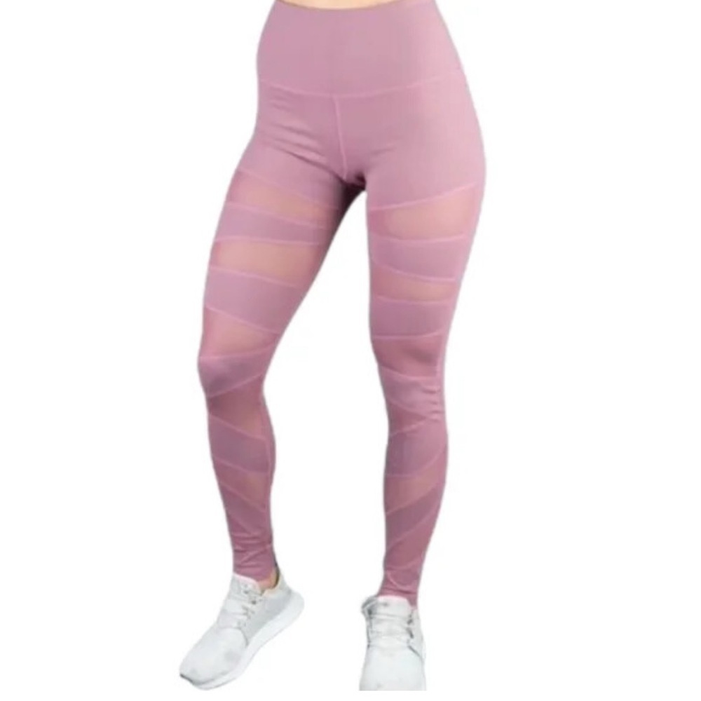 BuffBunny Anastasia Mauvelous Leggings Mesh xs bnwt